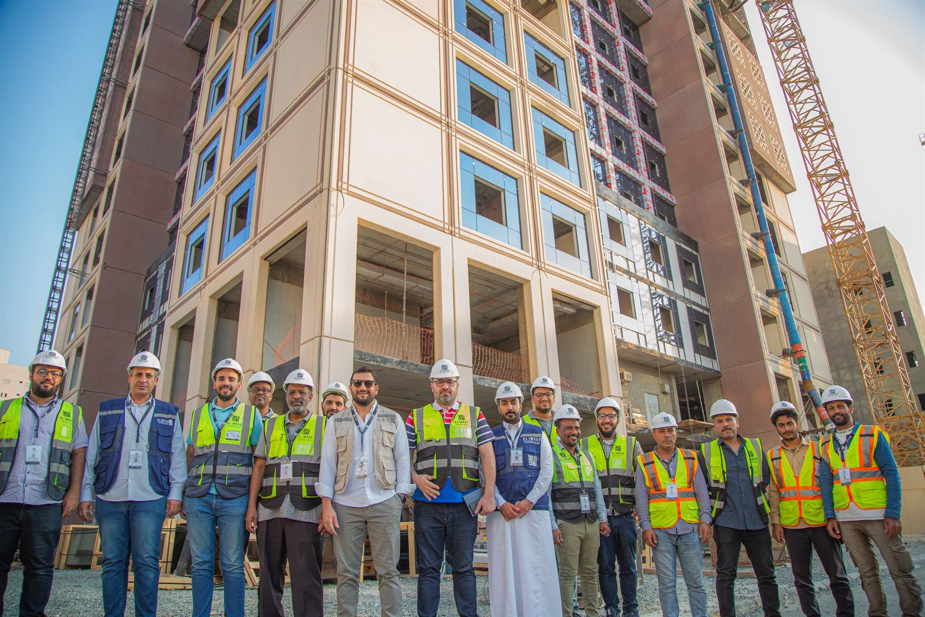 The Al Imdad team on site in Makkah.